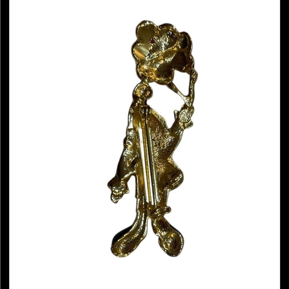 Vintage Colorful Clown Brooch with Balloons - Picture 4 of 7